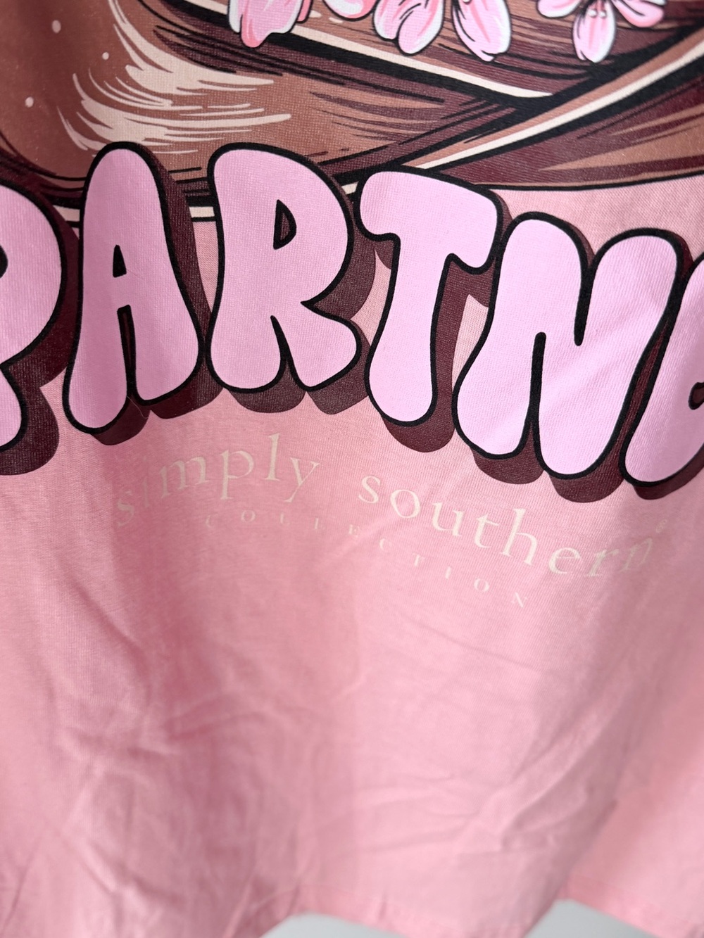 Simply Southern Light Pink Long Sleeve Tee - Picture 4 of 5